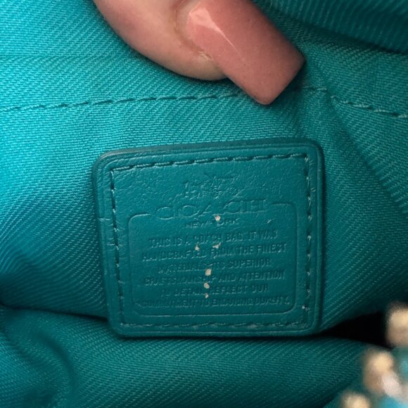 Coach Azur Cross Body Leather Top Zipper Crossbody Bag - Picture 4 of 7